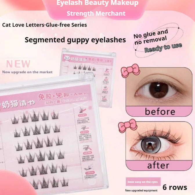 Self-Adhesive False Eyelashes - High-Quality Soft Eye Makeup Lashes