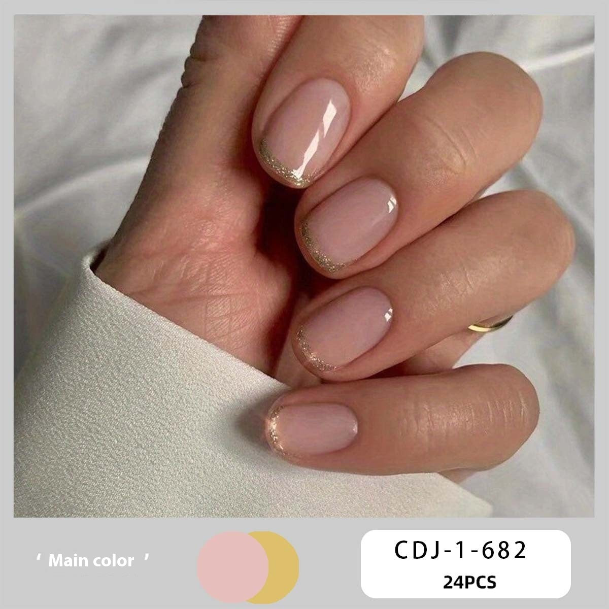 European, American & French Style Fake Nail Patch Set for Nail Art