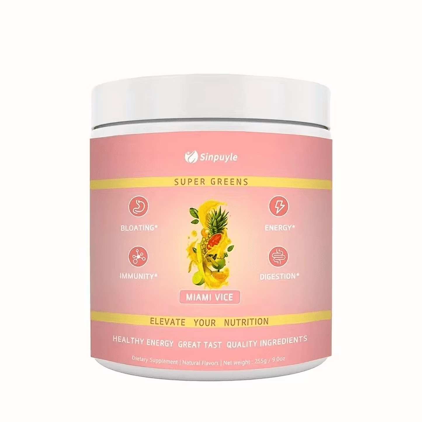 Super Greens Powder - Daily Supplement for Energy, Digestion & Immunity 255g