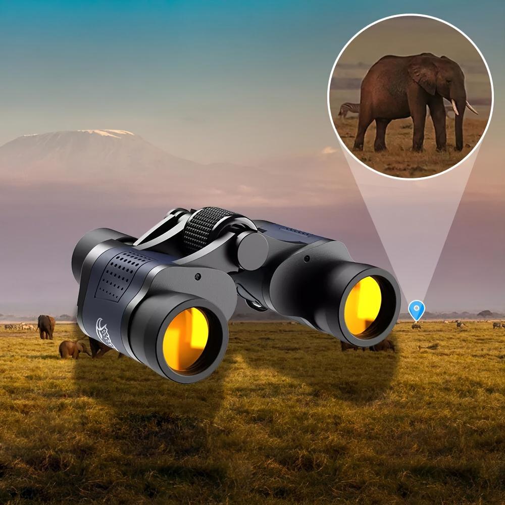 High-Power Binoculars for Bird Watching and Outdoor Sports - Black