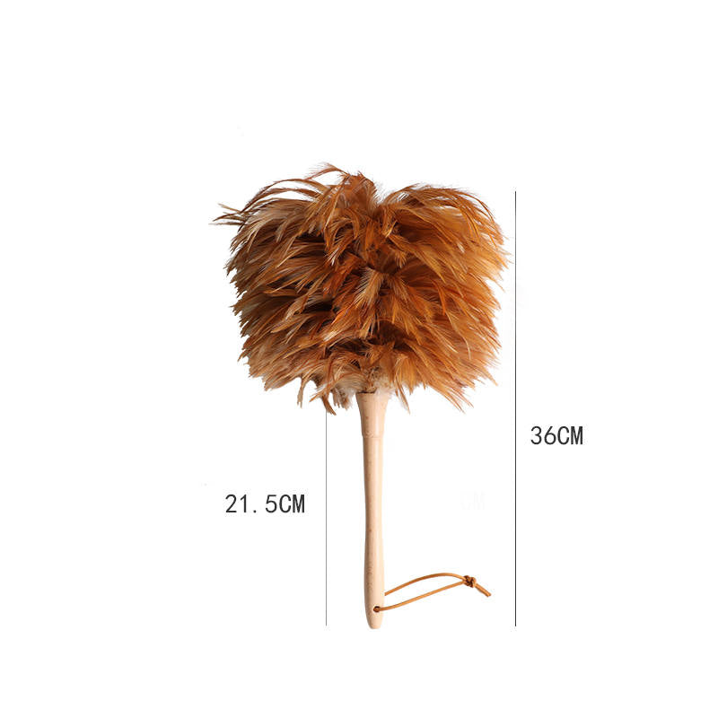 Feather Duster Household Cleaning Brush White Beech Handle Japanese Style