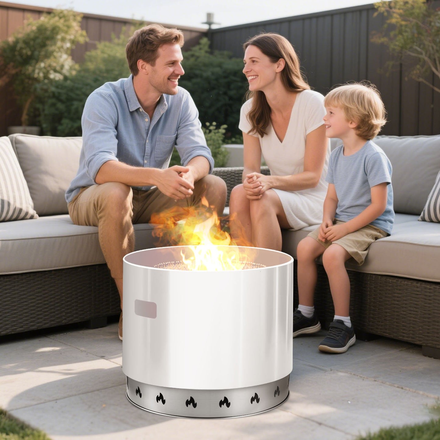 Fire Pit Stand for 27 Inch Smokeless Fire Pit Ring - Steel Support Frame