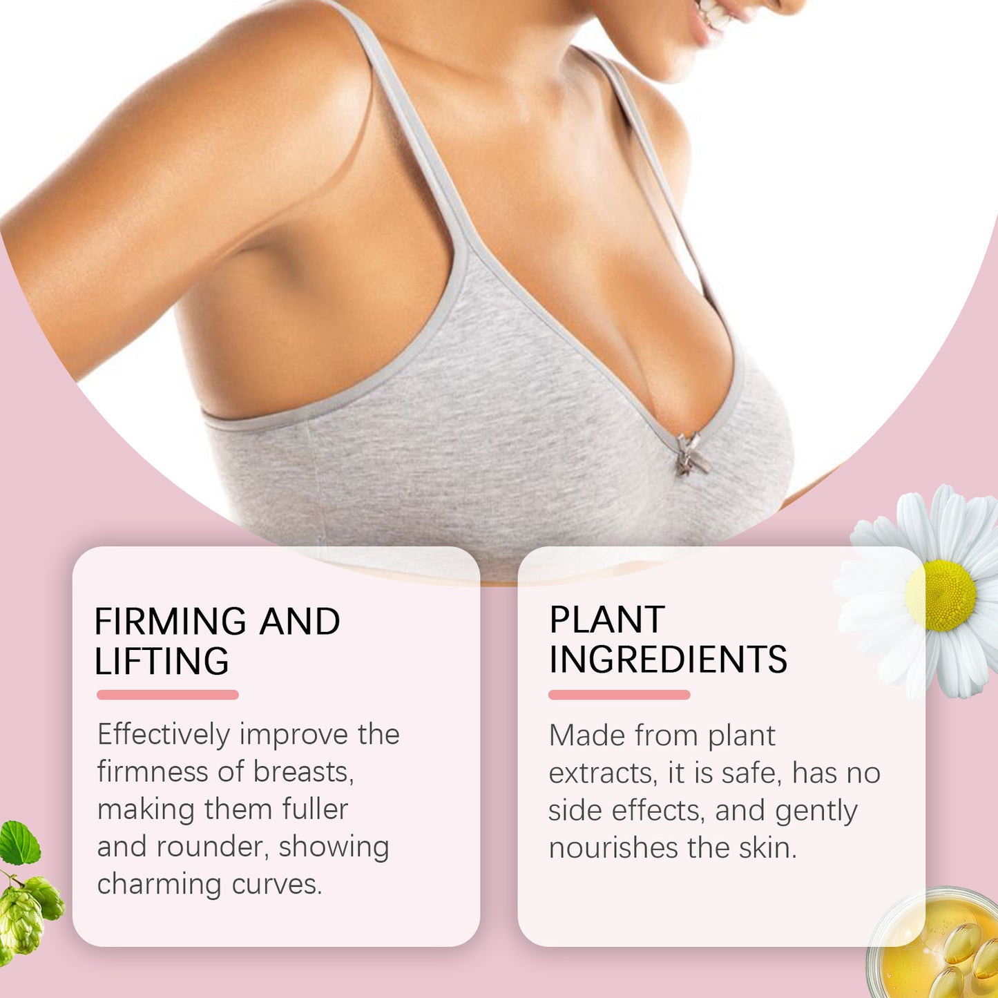 Firming Breast Patch - Invisible Herbal Chest Nourishing Treatment - 4 Pack