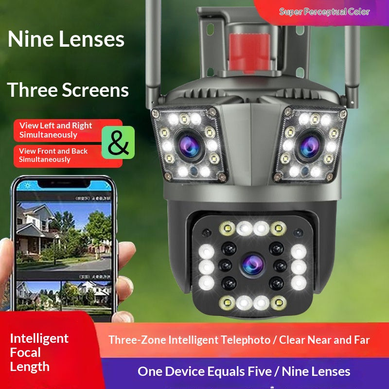 Wireless Night Vision Surveillance Camera 360° Panoramic Outdoor Security Camera