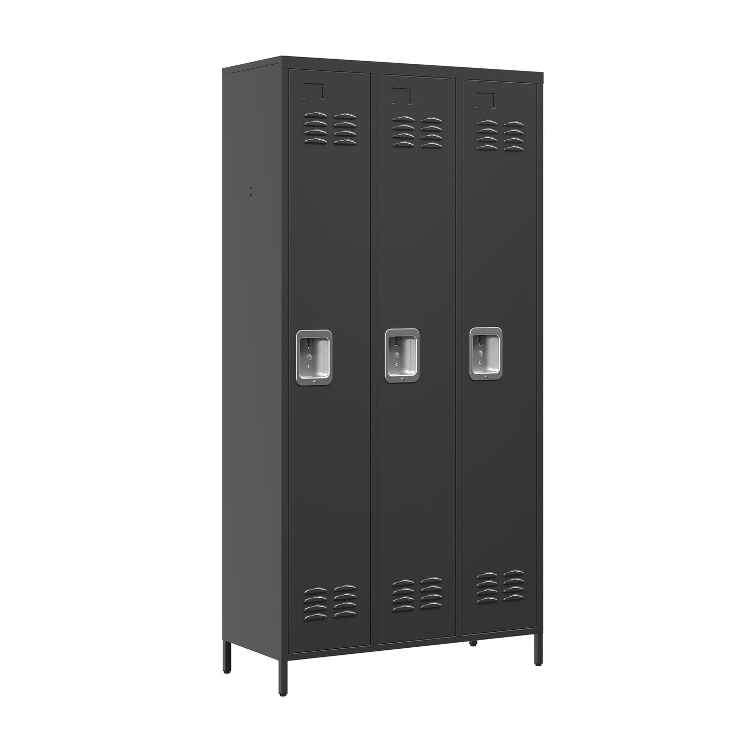 3 Door 72 H Metal Lockers With Lock For Employees,Storage Locker