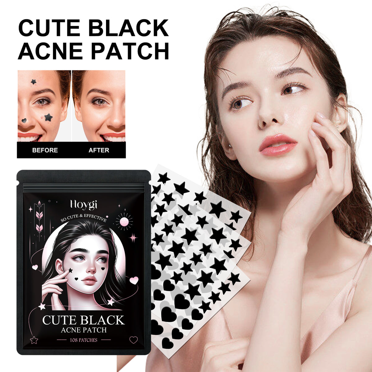 Cute Black Acne Patch