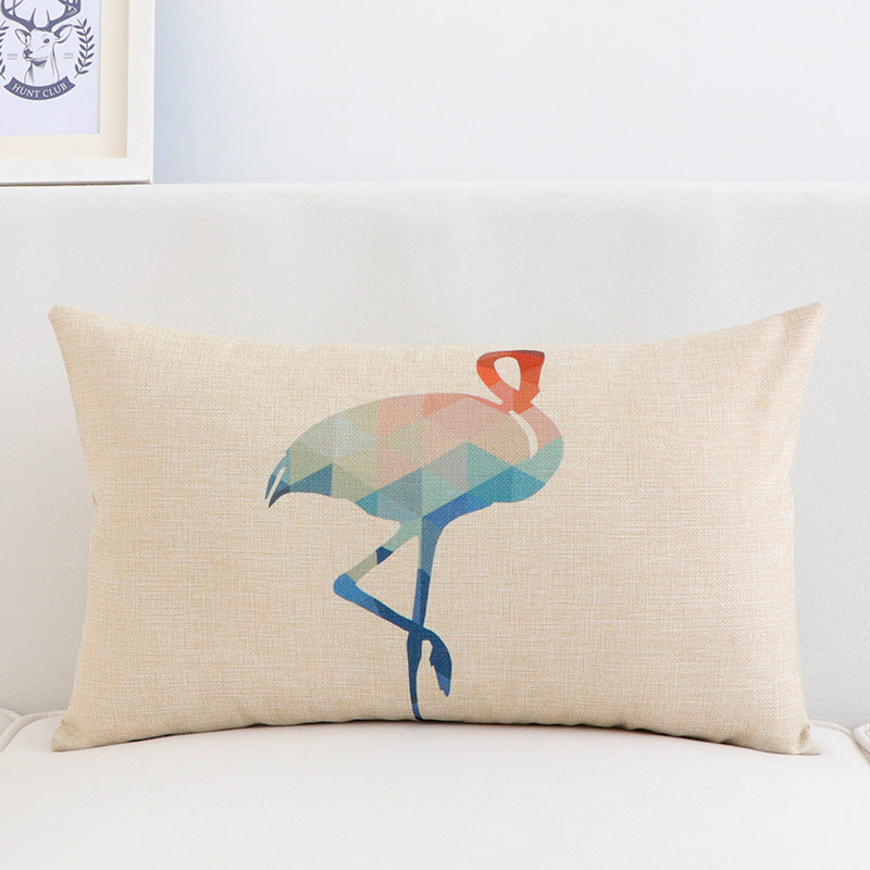 Cushion Car and Office Chair Pillow Cover 30x50cm - Long Shape, Cotton Linen Blend