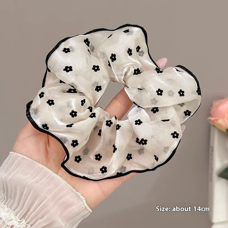 Summer Sweet Lace Scrunchie Hair Tie - Elegant Floral Hair Accessory