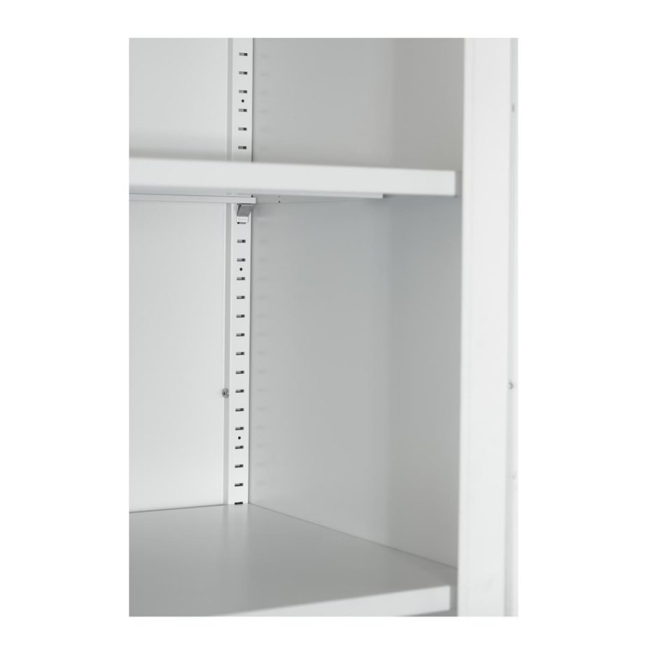 71-Inch Tall Metal Wardrobe Cabinet with 2 Drawers & Hanging Rod - White