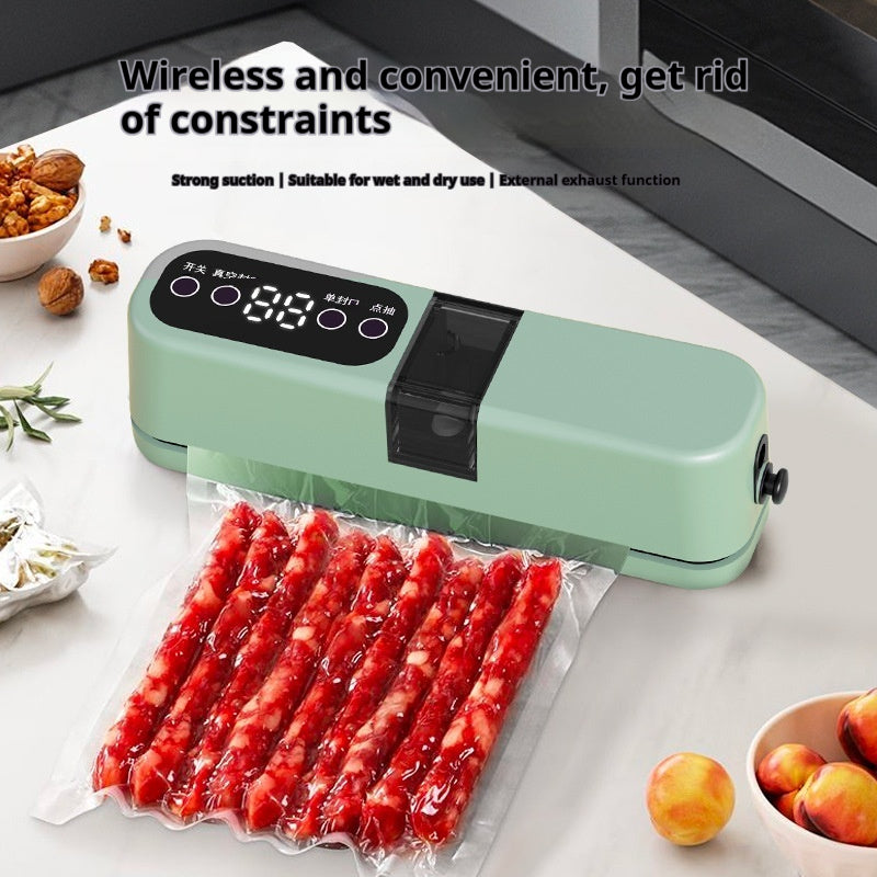 Mini Wireless Vacuum Sealer Machine for Food & Home Storage