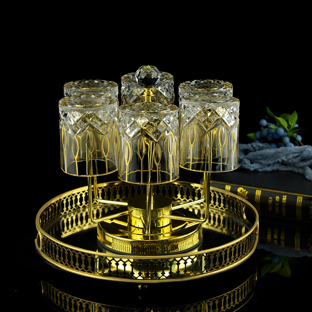 European Style Classic Whiskey Glass Thickened Irregular Wine Glass 201-300ml