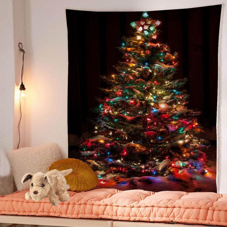 Christmas Tapestry Tablecloth with Cartoon Anime Pattern - Multiple Sizes & Styles