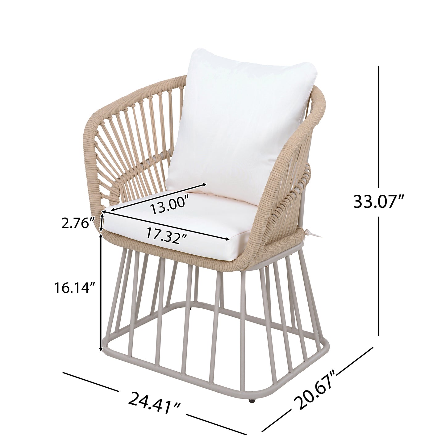 Outdoor 5-Piece Dining Set - Rectangular Teak Wood Table 4 Wicker