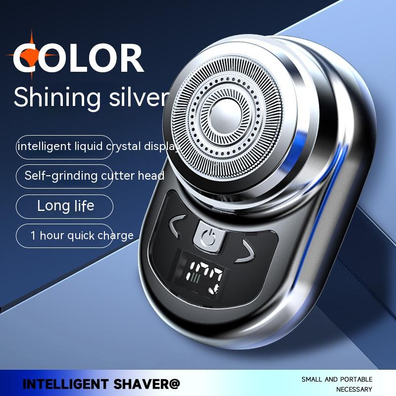 Mini USB Electric Shaver for Men Rechargeable Razor with Display