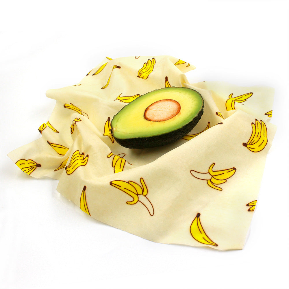 Reusable Organic Cotton Beeswax Food Wraps - Eco-Friendly Kitchen Food Storage