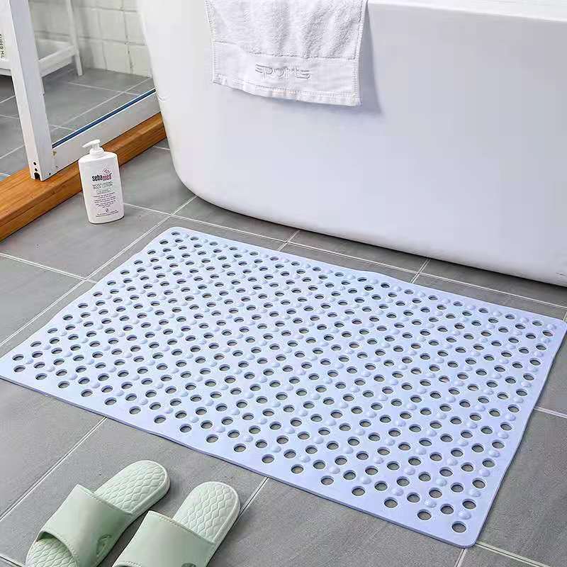 Large Waterproof Non-Slip Bathroom Mat with Suction Cups and Drainage Holes