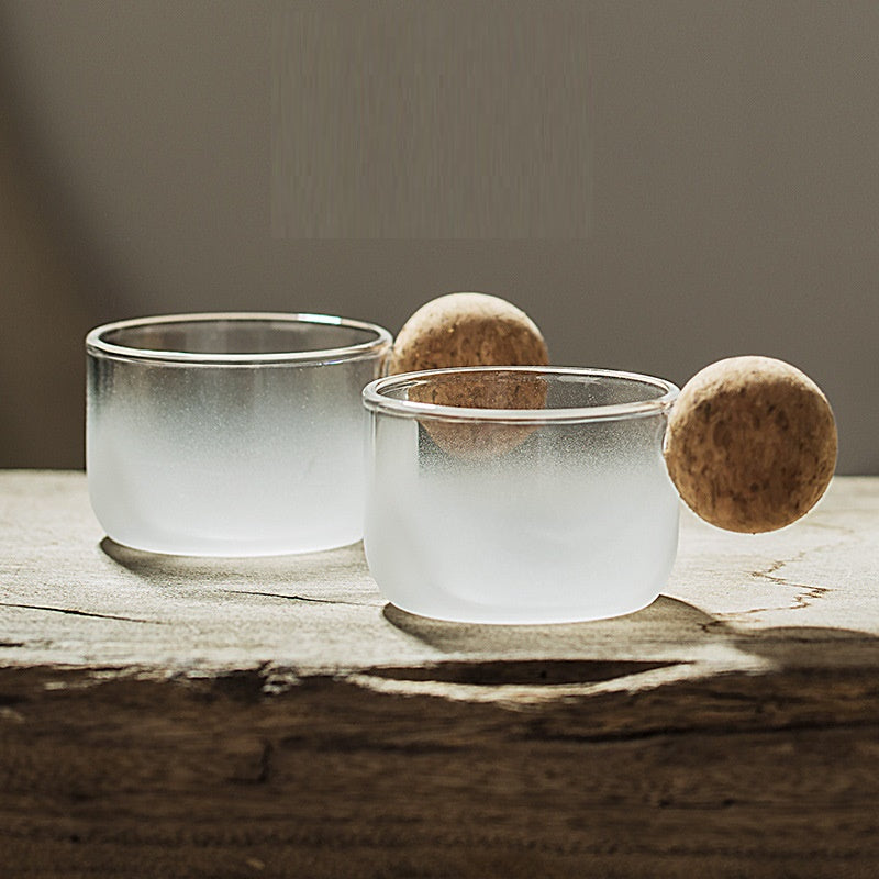 High Borosilicate Glass Drinkware Set - Anti-Scalding Insulation, 80ml