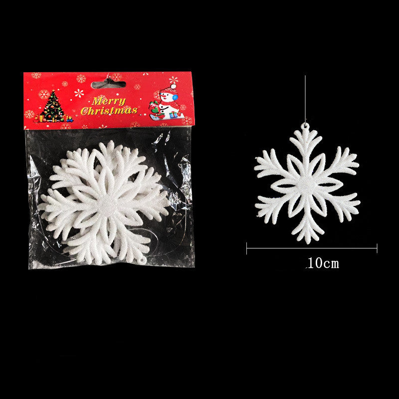 Snowflake String Windows Decorations for Christmas Party - PVC Pendant Set