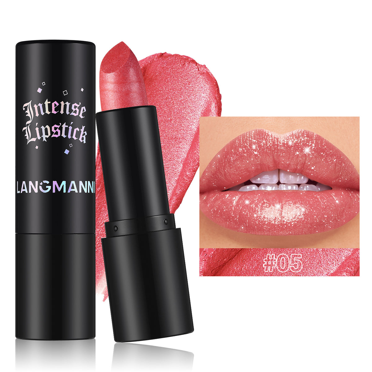 Multicolor Gothic Style Pearl Lipstick for Lips & Cheeks - Dual-Use Makeup