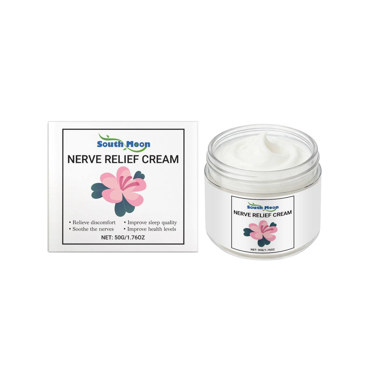 Nerve Relief Cream with Magnesium & Herbal Extracts - 50g