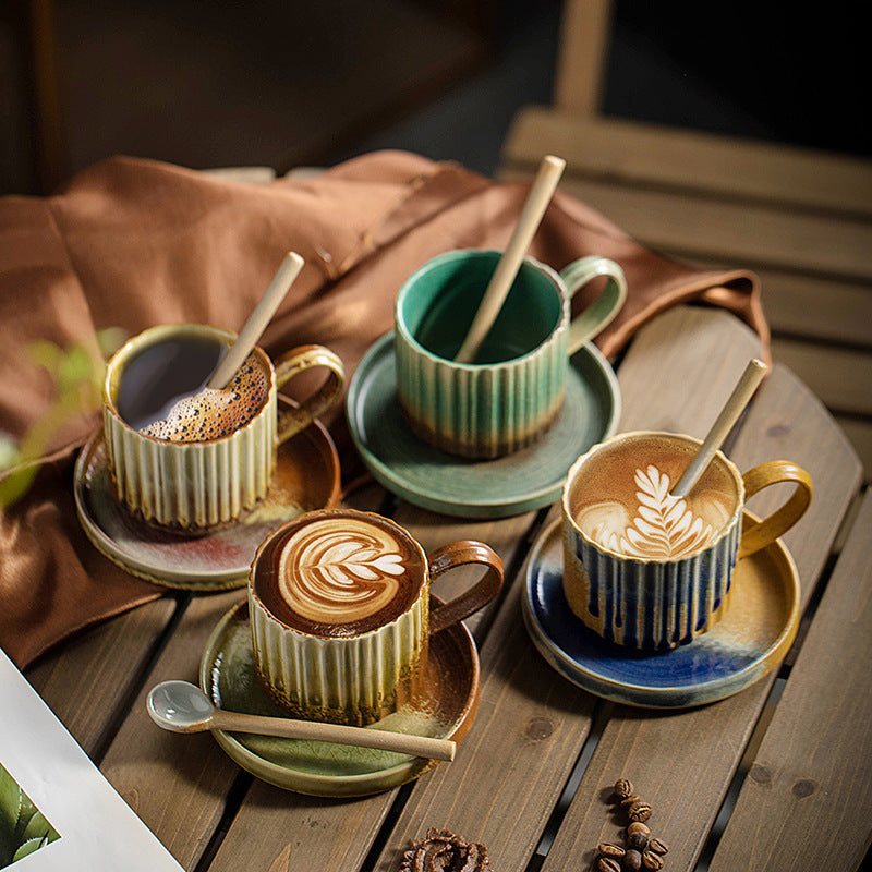 Ceramic Coffee Set - Multiple Colors & Capacity - Home Kitchen Drinkware