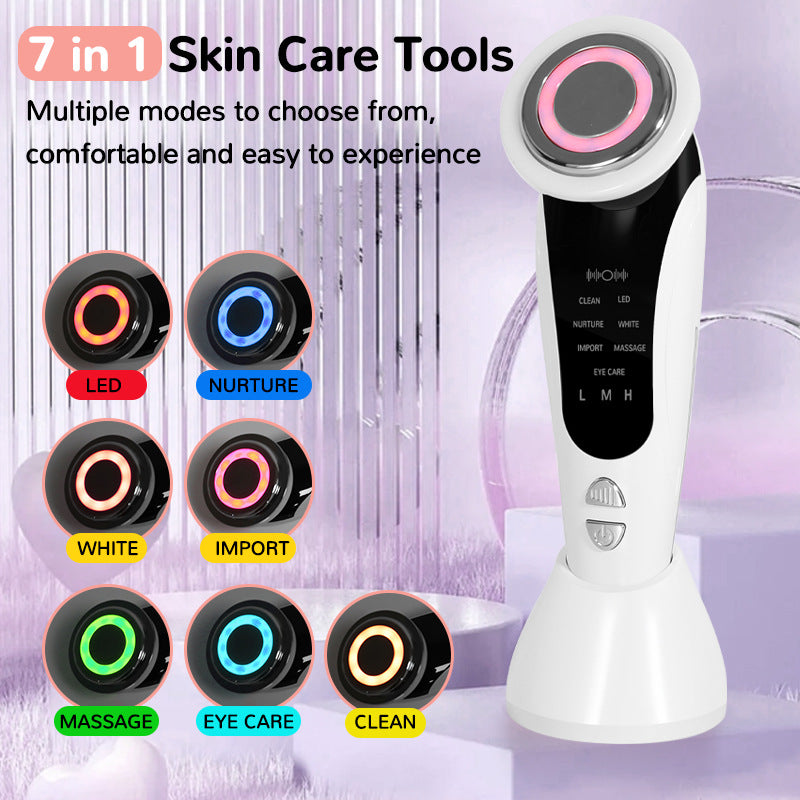 Multifunctional Portable LED Face Lifting Device with EMS & Color Light