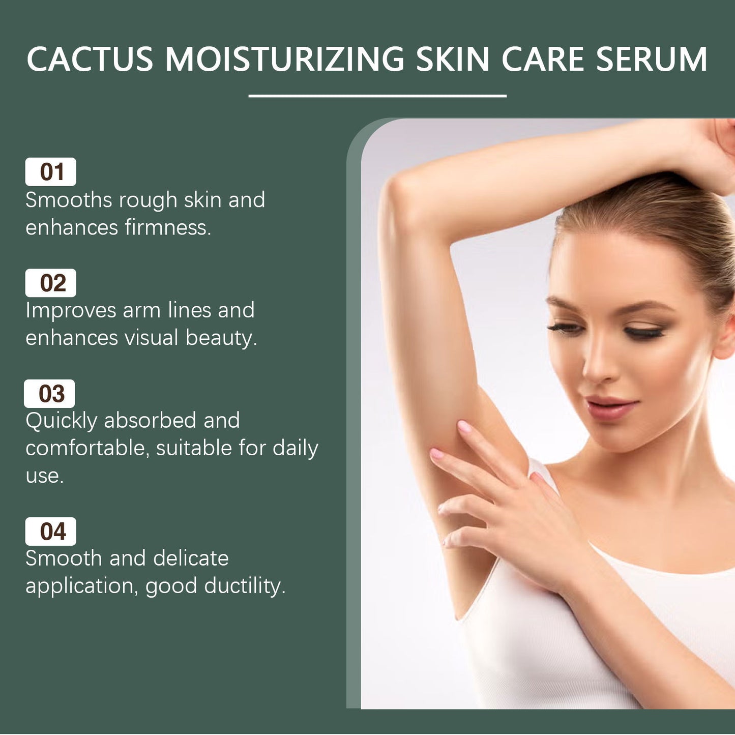 Cactus Moisturizing Lotion - 80ml Hydrating Face Skin Care