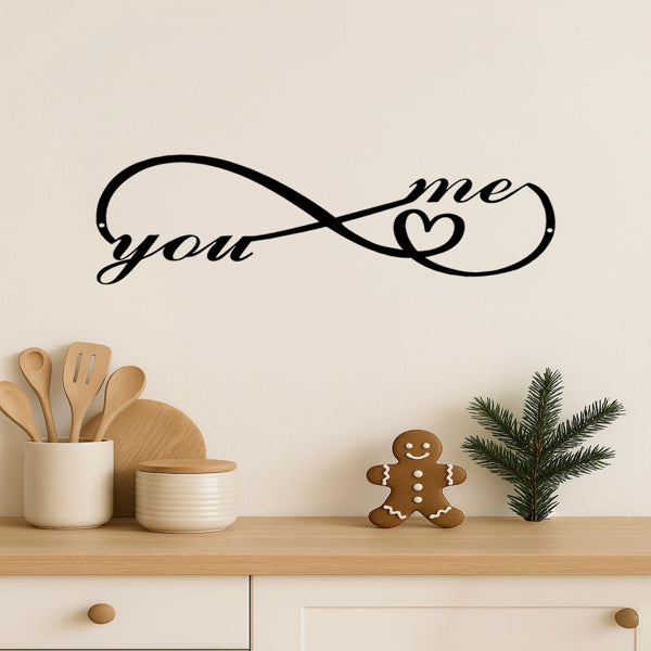 Custom Gothic Iron Wall Art - Dark Romance Sign for Couples