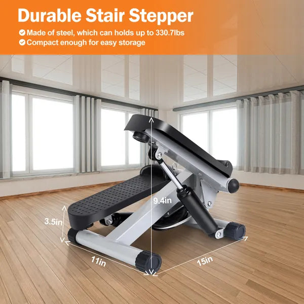 Mini Stair Stepper with Resistance Bands - 330.7lbs Capacity