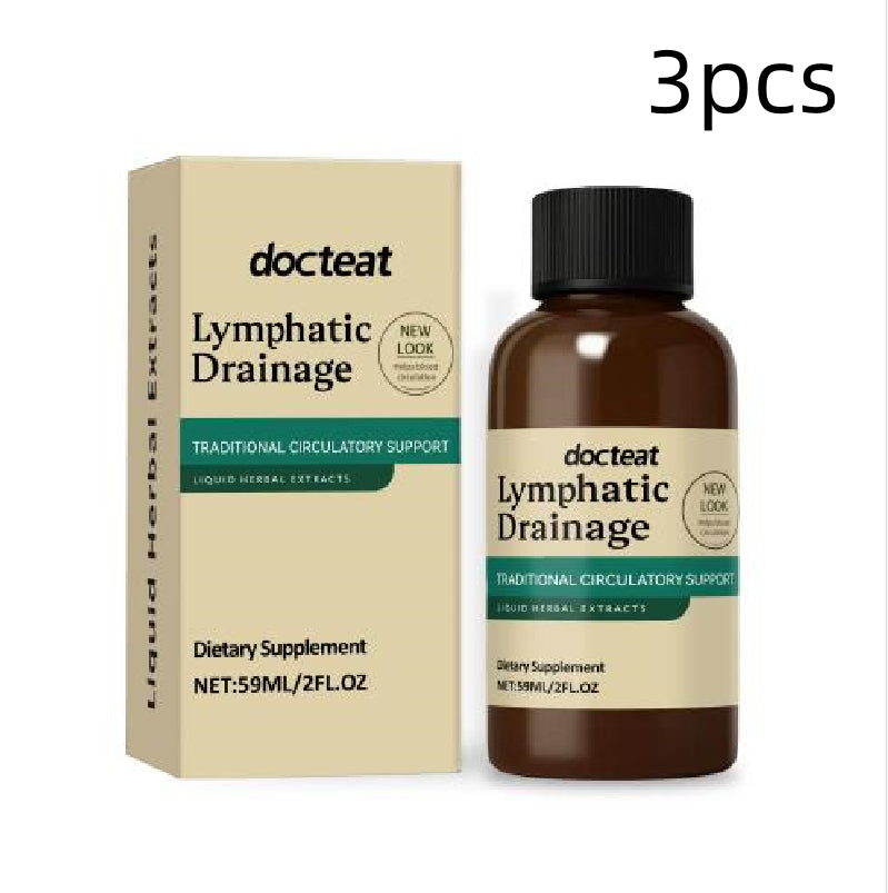 Lymphatic Drainage Support Liquid Drops - Herbal Extract, 2 FL OZ