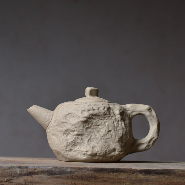 Handmade Ceramic Rock Clay Pot and Cups Set - Kitchen Drinkware