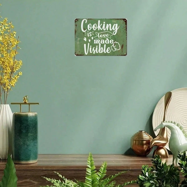Metal Tin Wall Sign - 20 cm x 20 cm Decorative Art