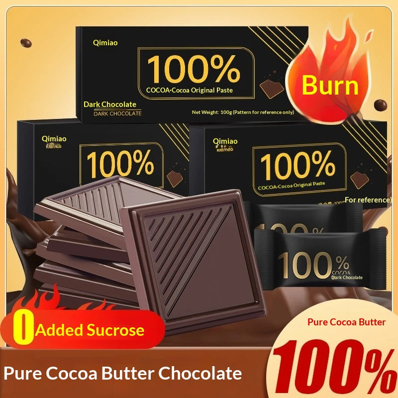 Dark Chocolate Tablets - 20 Piece Set, 100% Pure Cocoa