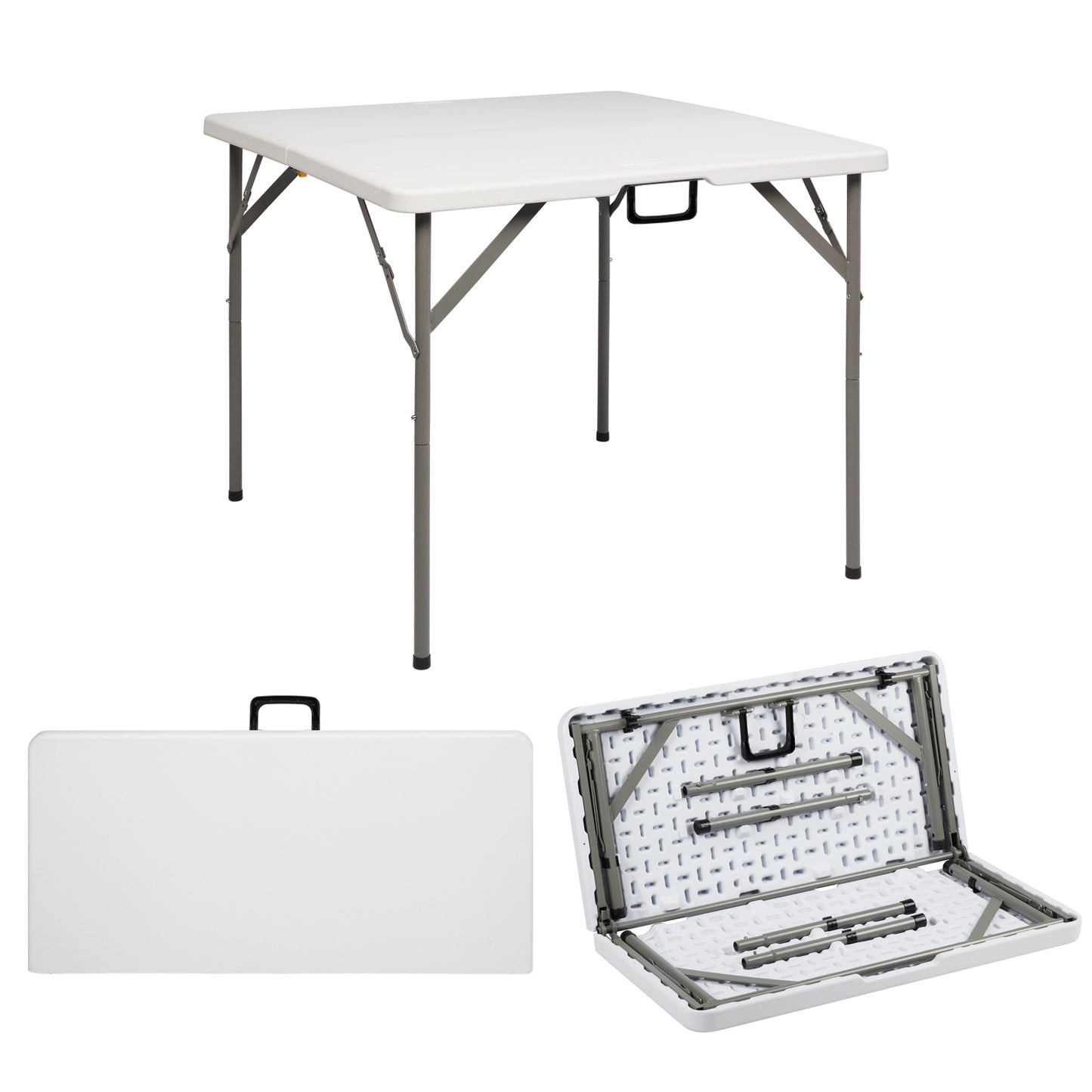 34-Inch Foldable Square Table - Portable Dining & Card Table