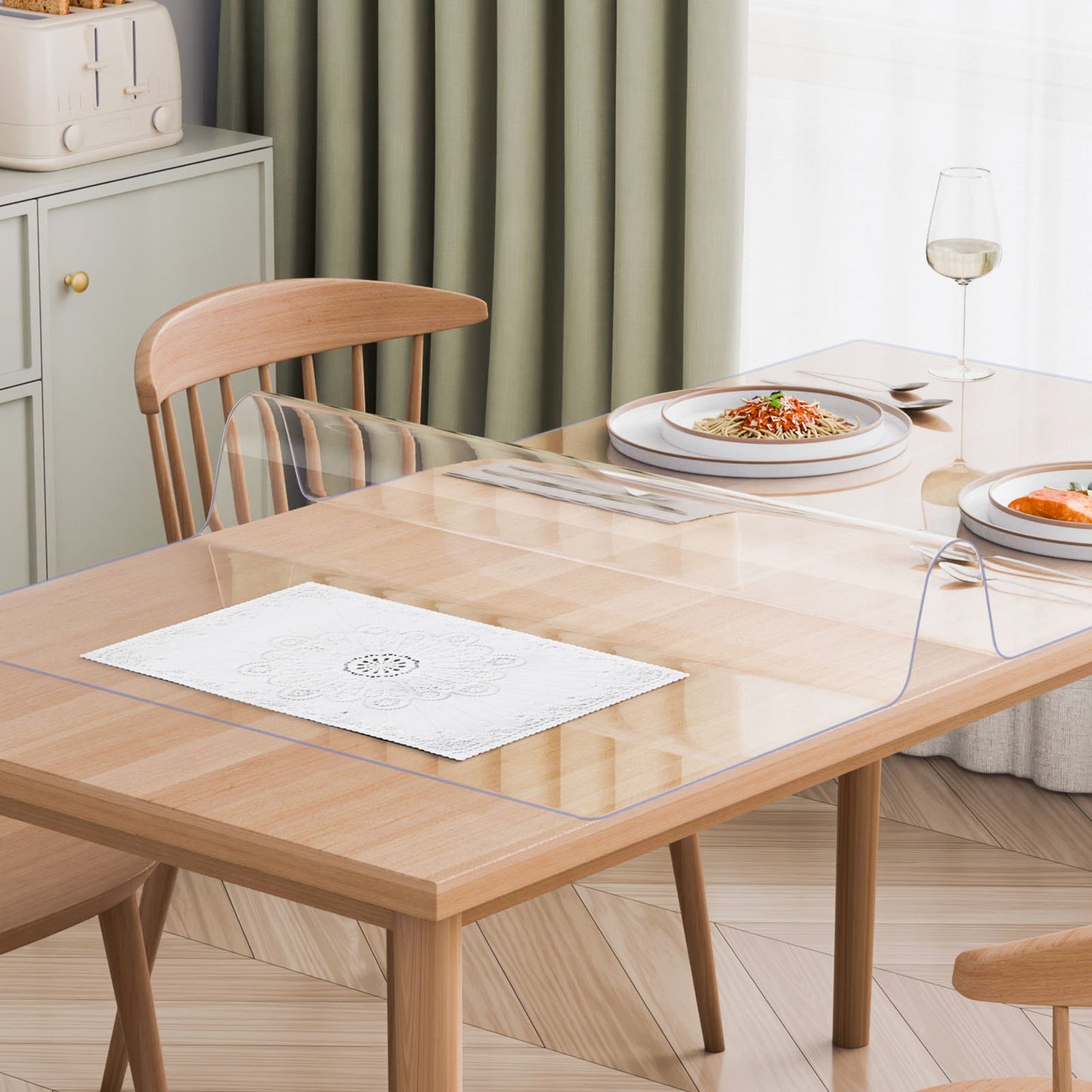 Clear PVC Table Protector - 40x60 Inch, 1.5mm Thick