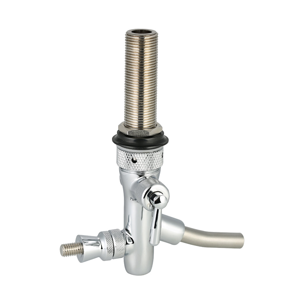 Adjustable Flow Control Chrome Draft Beer-faucet Tap G5/8 Shank Long