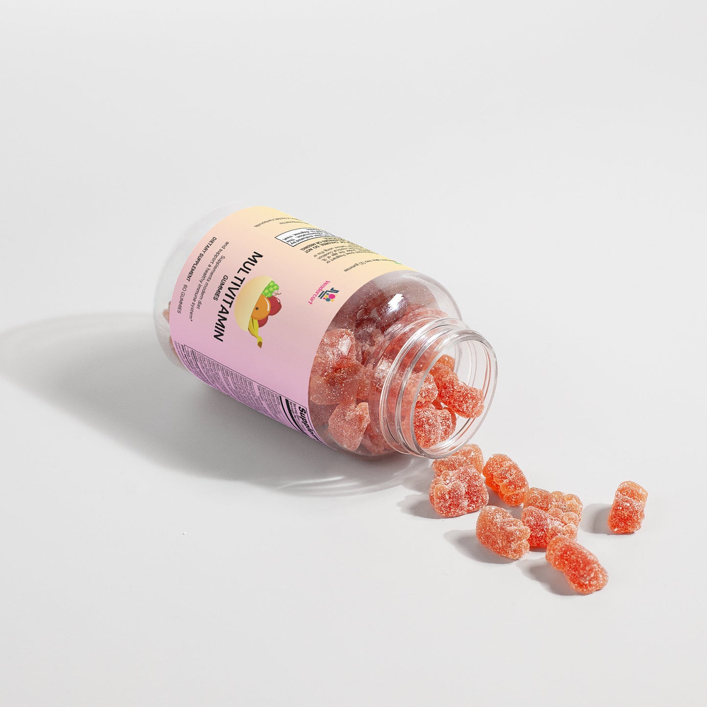 Multivitamin Bear Gummies - 60 Count Strawberry Flavored Supplements