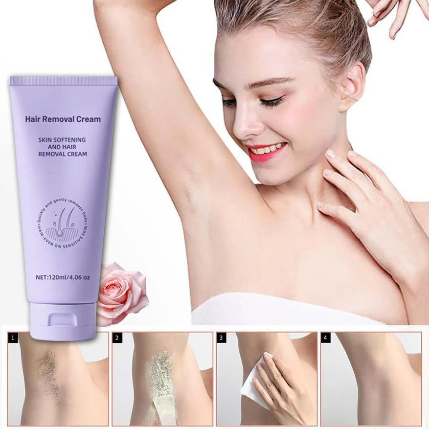 Depilatory Cream for Legs Face Armpits & Arms - Hair Removal, 120G