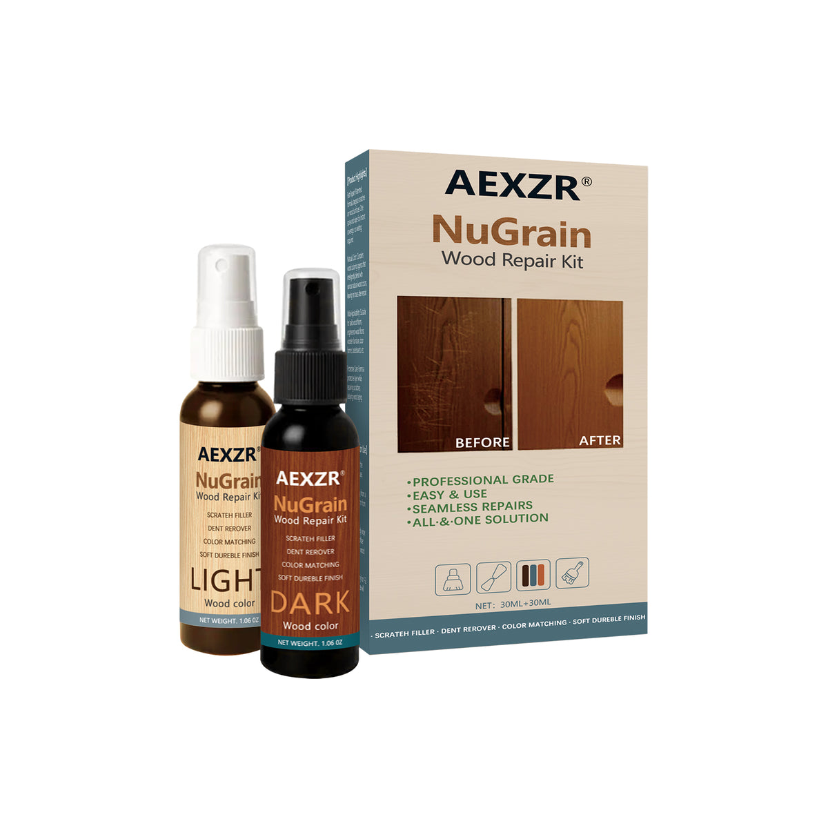 Wooden Floor Home Repair Spray 30ml - Indoor Dust & Moisture Control