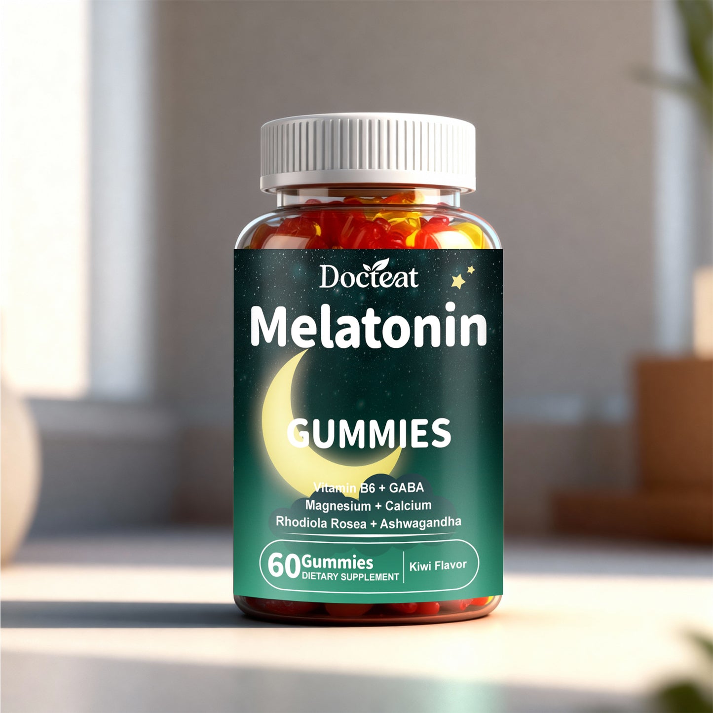 Melatonin Sleep Support Gummies with Magnesium & Valerian - 60 Gummies