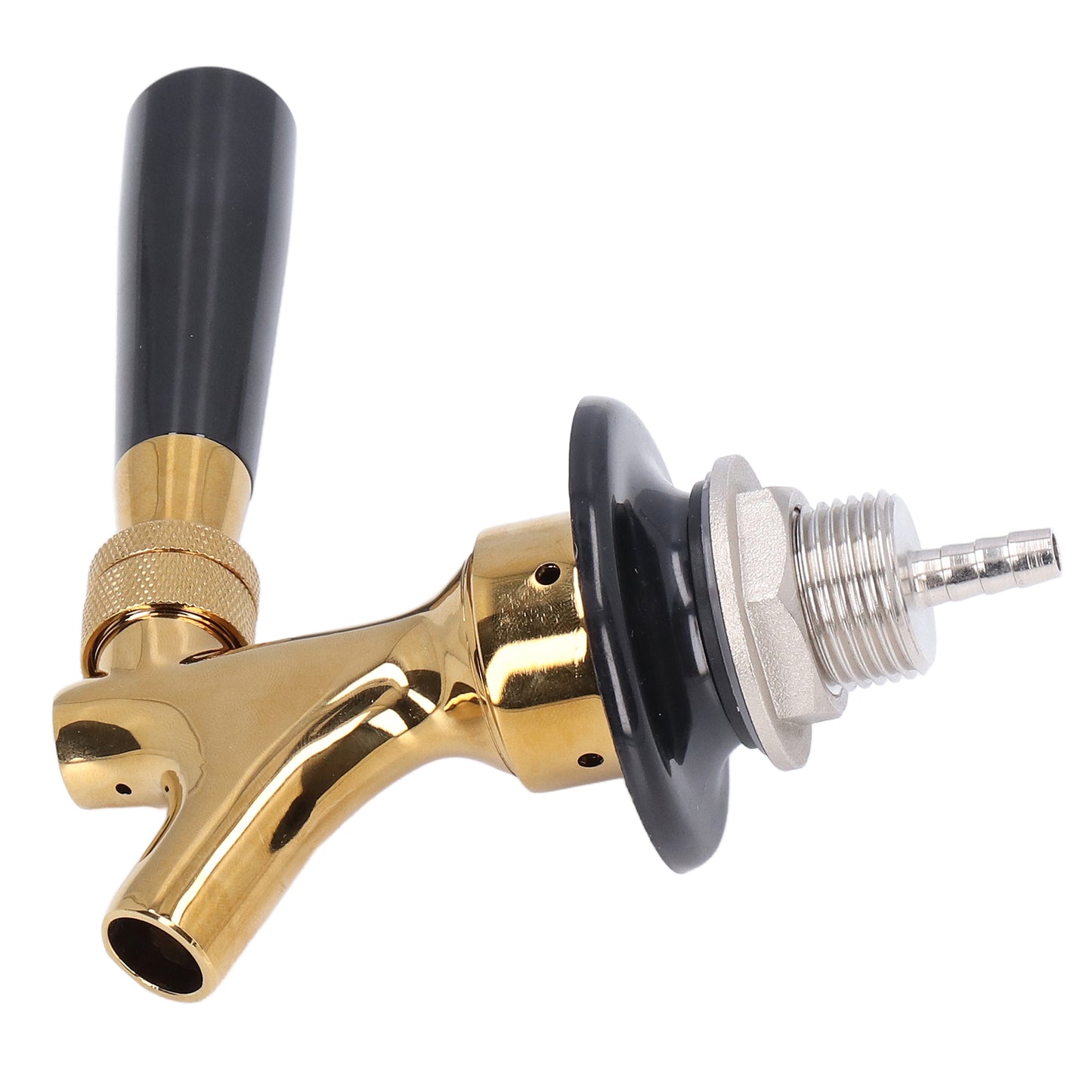 Stainless Steel Brass Beer Faucet Non-Adjustable Keg Tap for Bars Hotels Restaurants