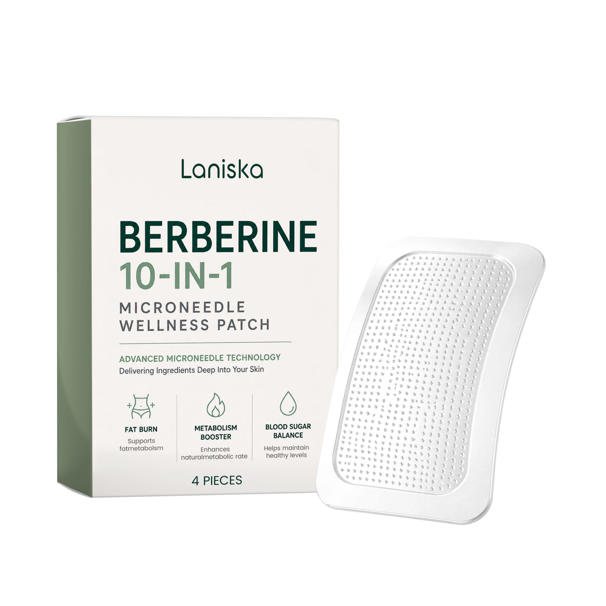 10-in-1 Microneedle Skin Care Patch for Face and Body - 4 Pieces