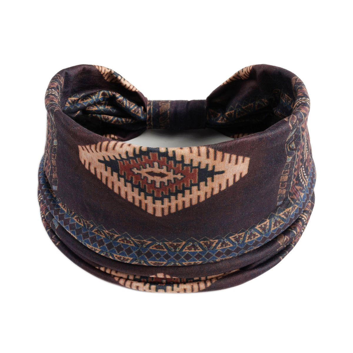 Vintage Printed Women's Stretch Knotted Hair Band - Hair Accessories