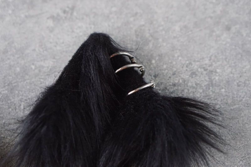 Cat Ear Hair Clip - Handmade Alloy Hairpin Pair