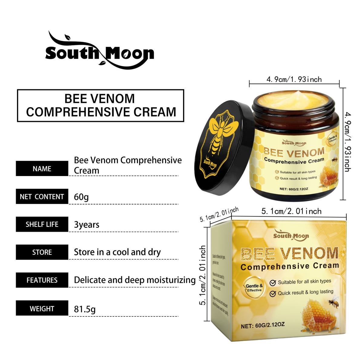 Bee Venom Moisturizing Cream 60g