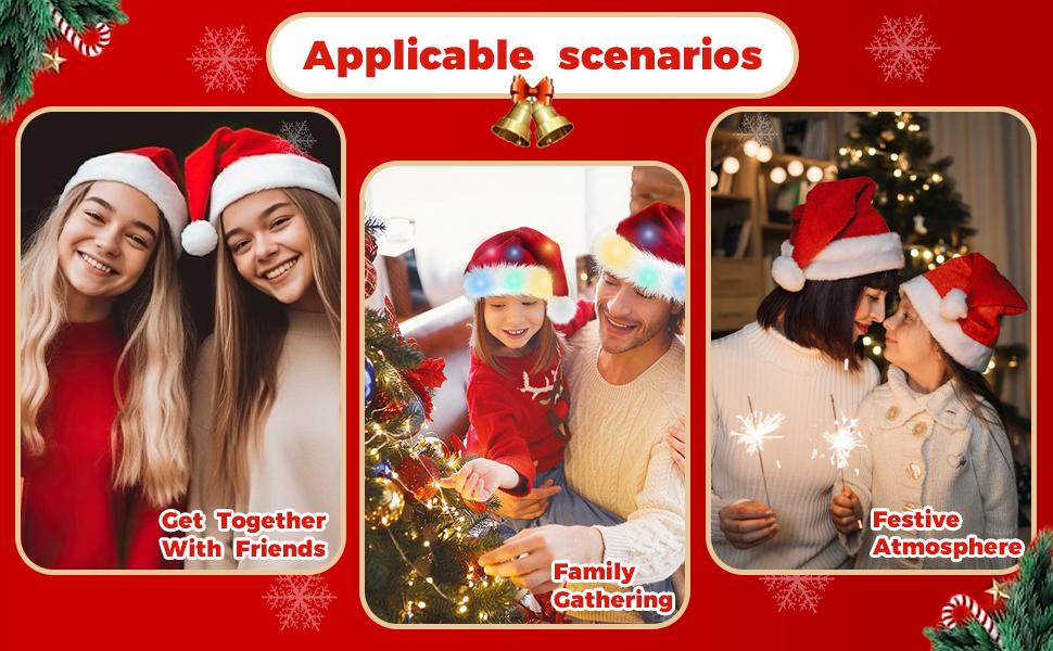 DIY LED Christmas Hat - Creative & Customizable Festive Accessory
