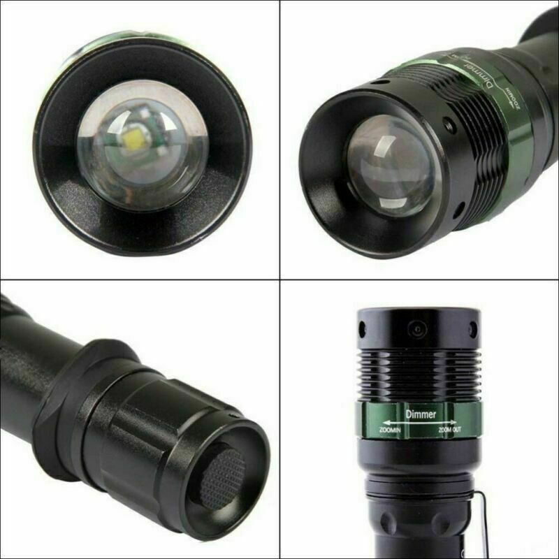 Super Bright 90000LM LED Handheld Searchlight Spotlight Rechargeable Flashlight