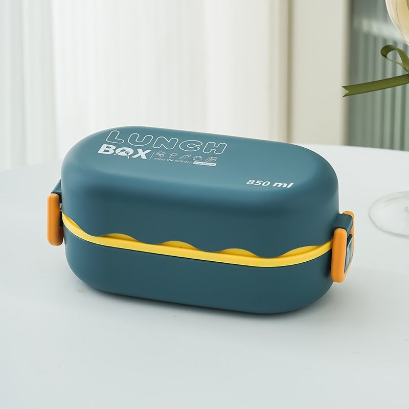 Minimalist Plastic Bento Box for Students and Office Use - 1-2L Capacity