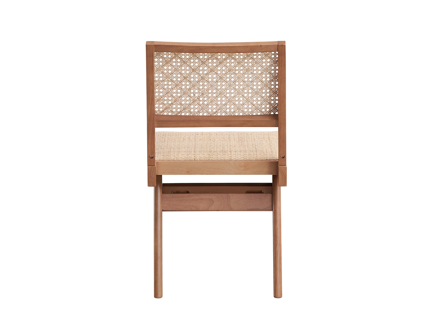 5-Piece Natural Rattan Outdoor Dining Set - No Bench Included