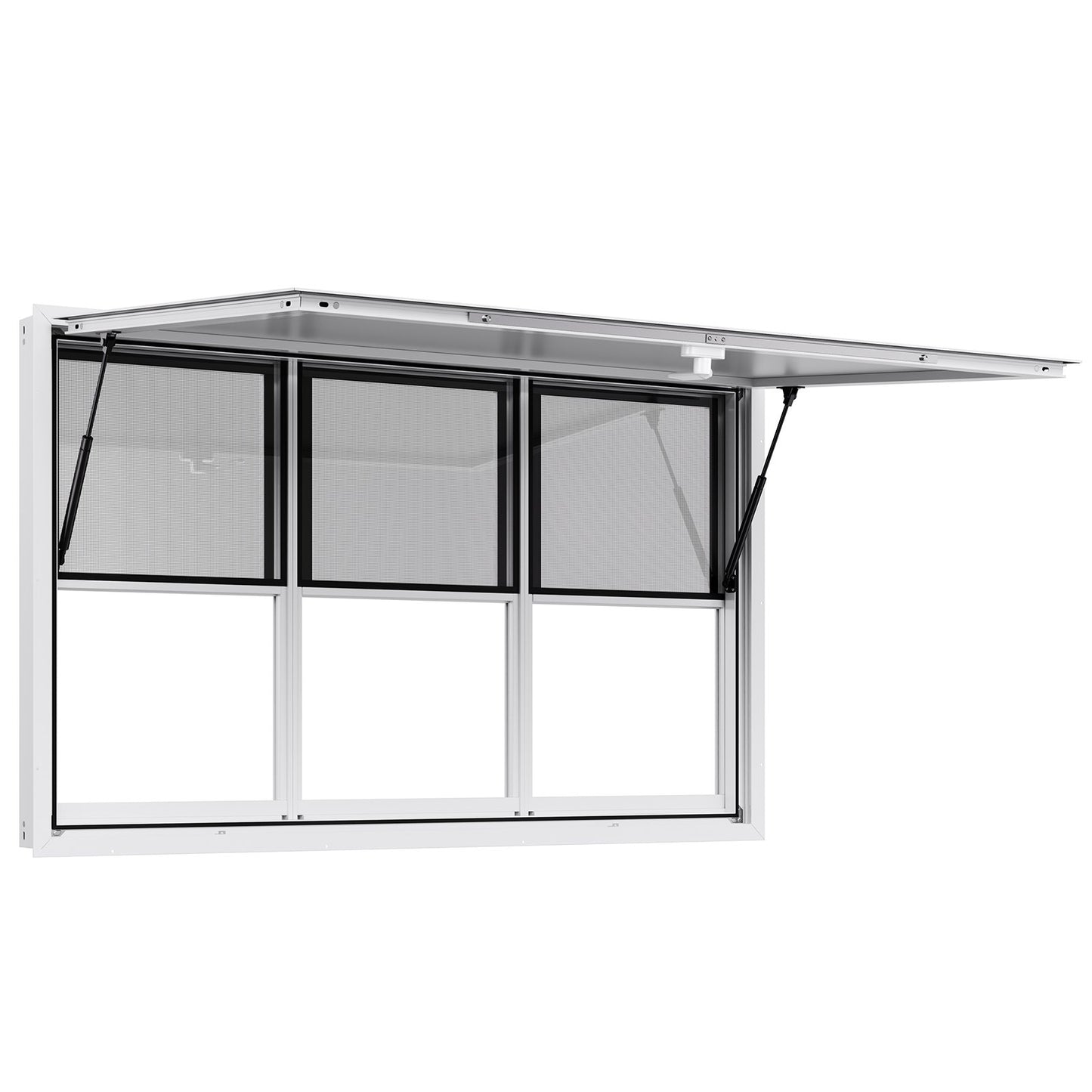 60x36 Inch Concession Stand Serving Window - Aluminum Awning